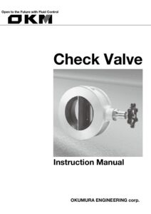 チェッキバルブ取扱説明書(英文)